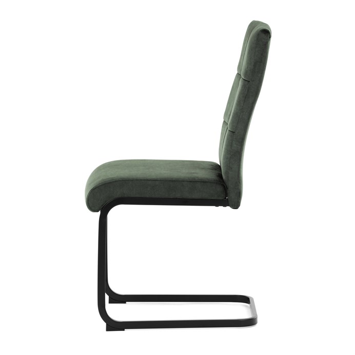 Jedálenská stolička, zelená, zamat vintage, DCL-D1275 GRN4