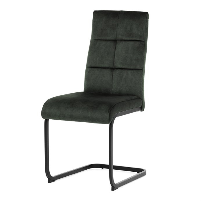 Jedálenská stolička, zelená, zamat vintage, DCL-D1275 GRN4