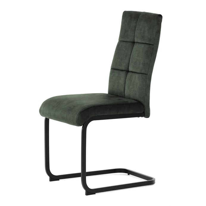 Jedálenská stolička, zelená, zamat vintage, DCL-D1275 GRN4