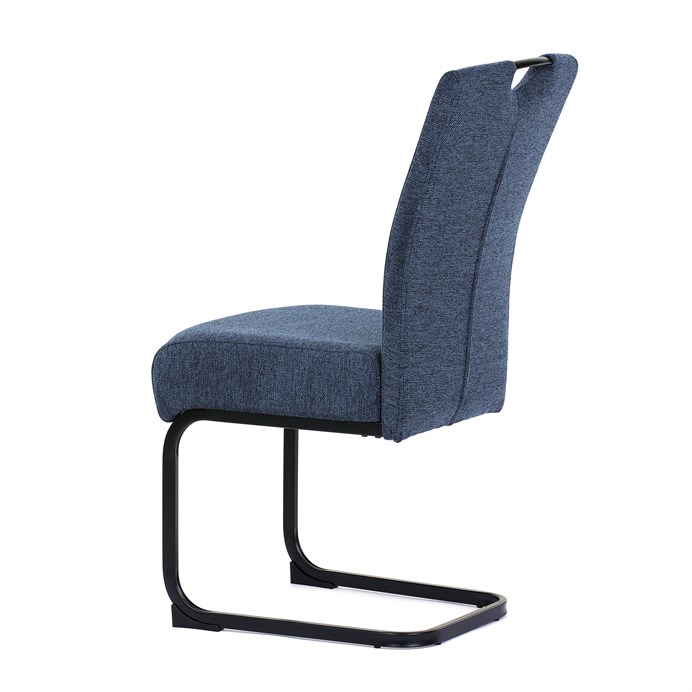 Jedálenská stolička, modrá, látka, DCL-E2008 BLUE2