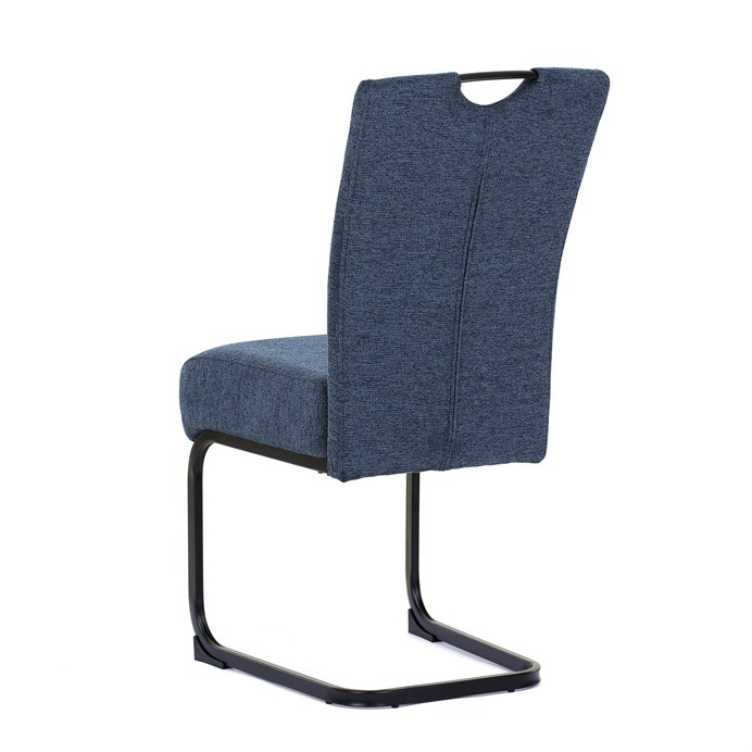 Jedálenská stolička, modrá, látka, DCL-E2008 BLUE2