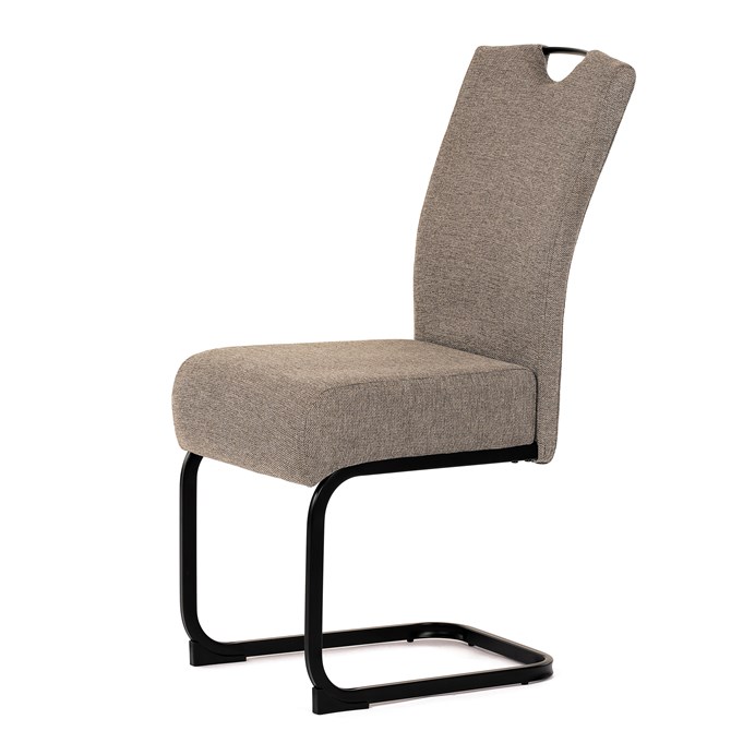 Jedálenská stolička, béžová, látka, DCL-E2008 CRM2