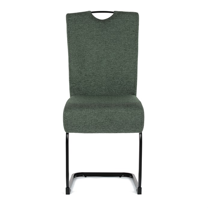 Jedálenská stolička, zelená, látka, DCL-E2008 GRN2