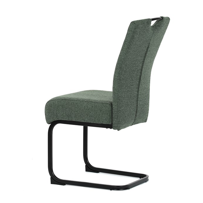 Jedálenská stolička, zelená, látka, DCL-E2008 GRN2