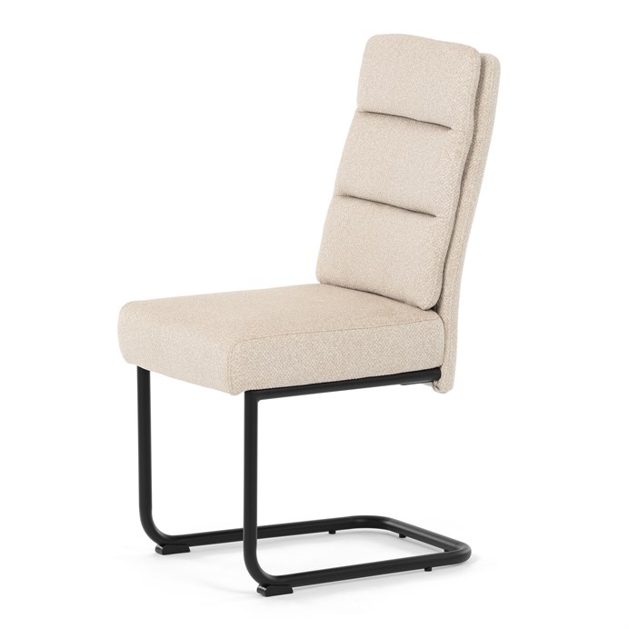 Jedálenská stolička, béžová, látka, DCL-P3107 CRM2