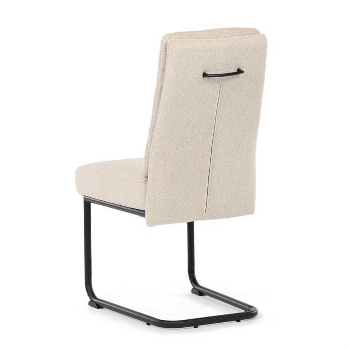 Jedálenská stolička, béžová, látka, DCL-P3107 CRM2