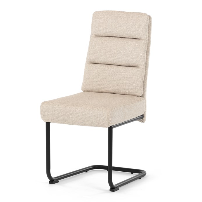 Jedálenská stolička, béžová, látka, DCL-P3107 CRM2