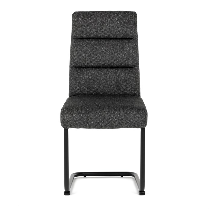 Jedálenská stolička, sivá, látka, DCL-P3107 GREY2