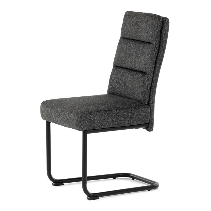 Jedálenská stolička, sivá, látka, DCL-P3107 GREY2