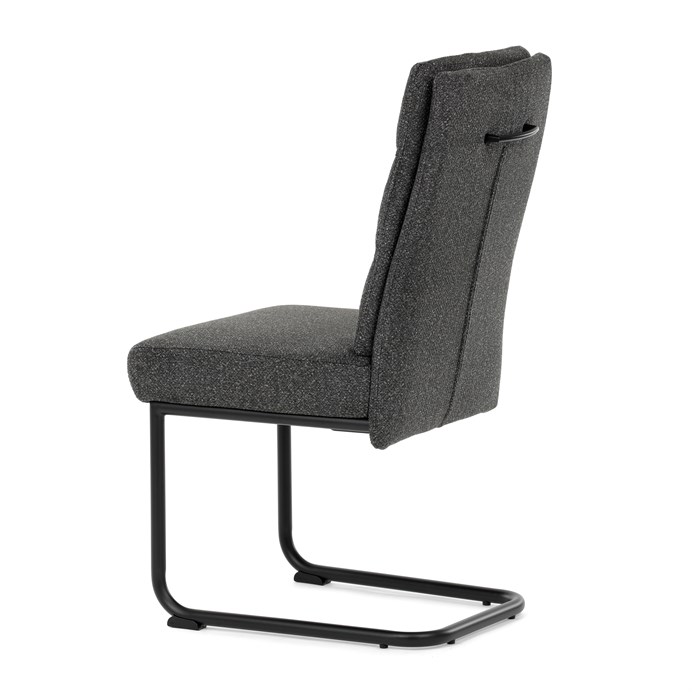 Jedálenská stolička, sivá, látka, DCL-P3107 GREY2