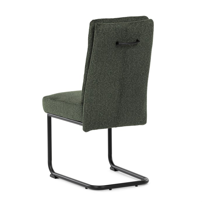 Jedálenská stolička, zelená, látka, DCL-P3107 GRN2