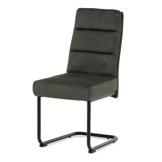 Jedálenská stolička, zelená, látka, DCL-P3107 GRN2