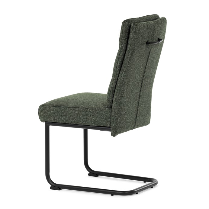 Jedálenská stolička, zelená, látka, DCL-P3107 GRN2