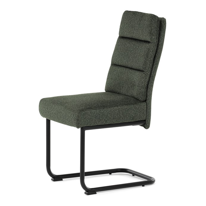 Jedálenská stolička, zelená, látka, DCL-P3107 GRN2