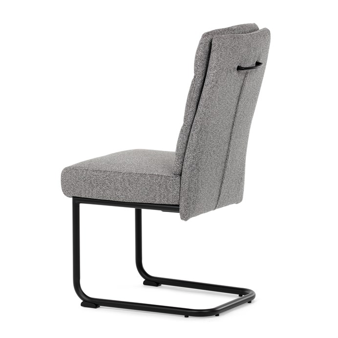 Jedálenská stolička, sivá, látka, DCL-P3107 SIL2