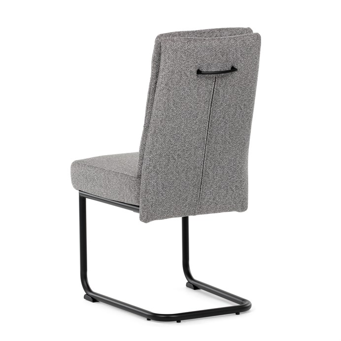 Jedálenská stolička, sivá, látka, DCL-P3107 SIL2