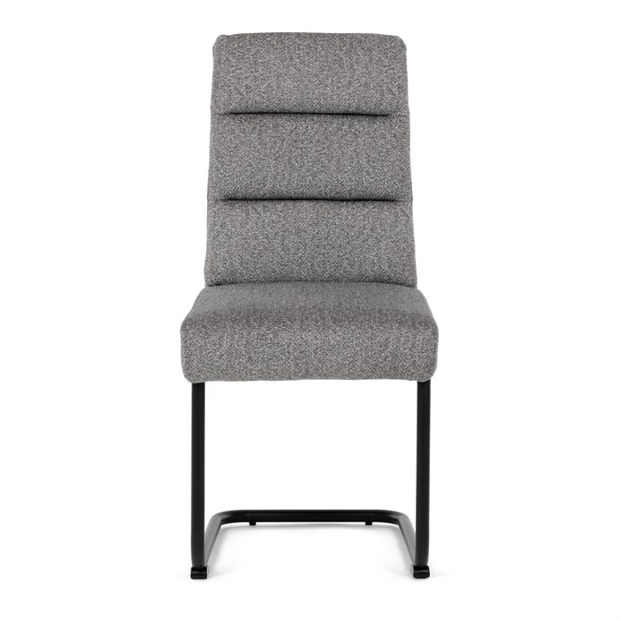 Jedálenská stolička, sivá, látka, DCL-P3107 SIL2