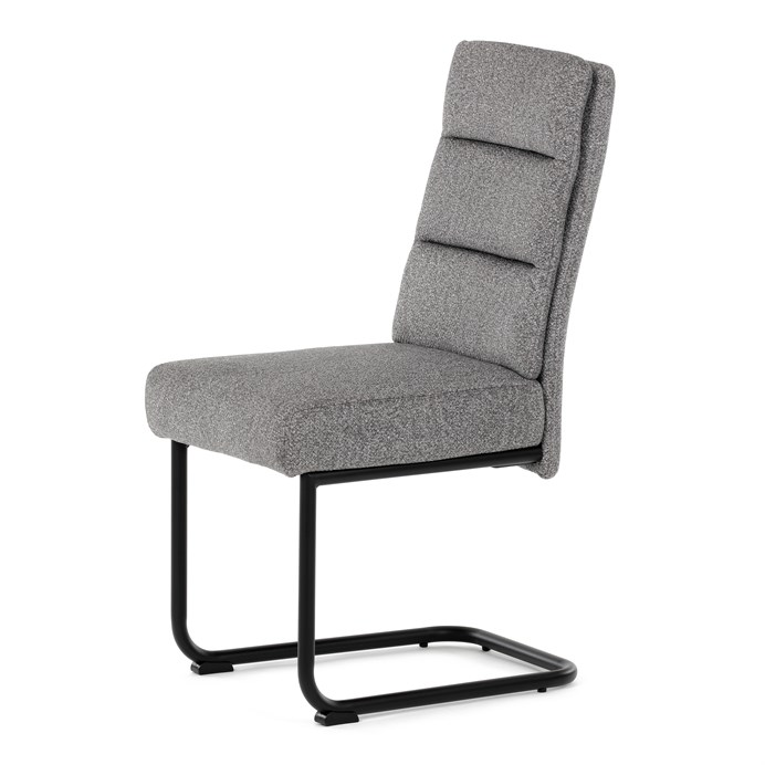 Jedálenská stolička, sivá, látka, DCL-P3107 SIL2