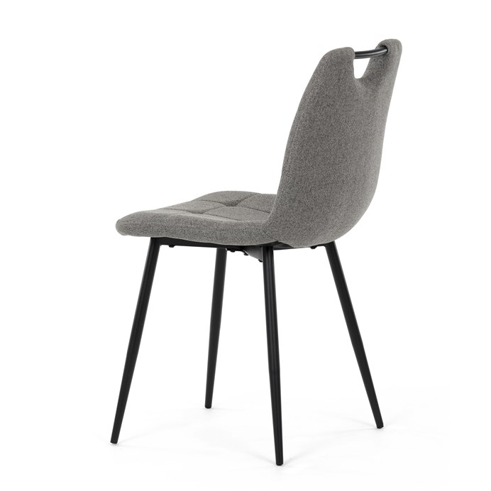 Jedálenská stolička, sivá, látka, DCL-V2017 GREY2