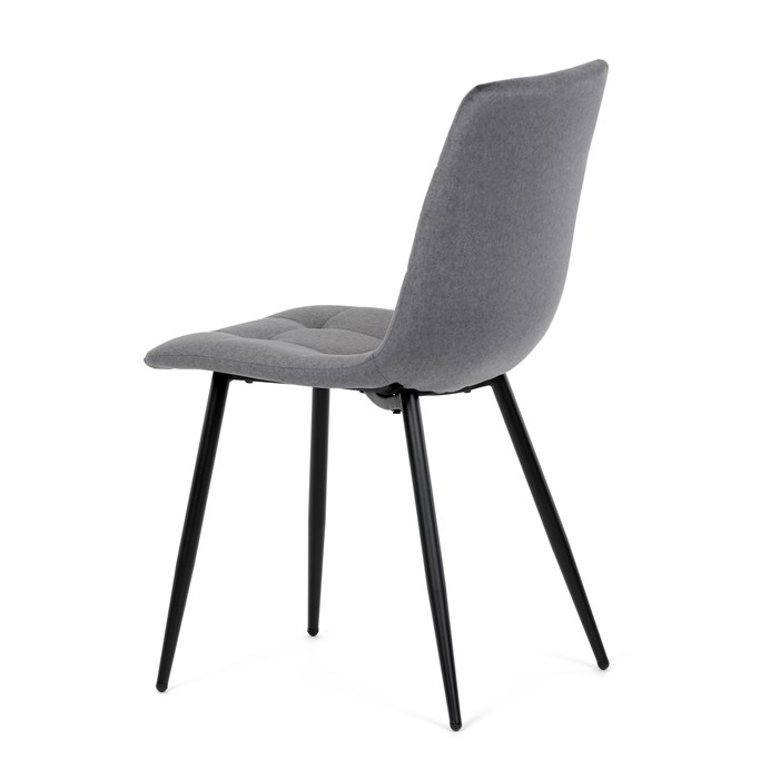 Jedálenská stolička, šedá, zamatová látka, DCL-X7015 GREY2