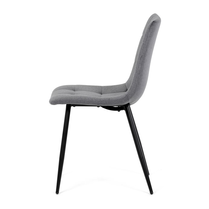 Jedálenská stolička, šedá, zamatová látka, DCL-X7015 GREY2