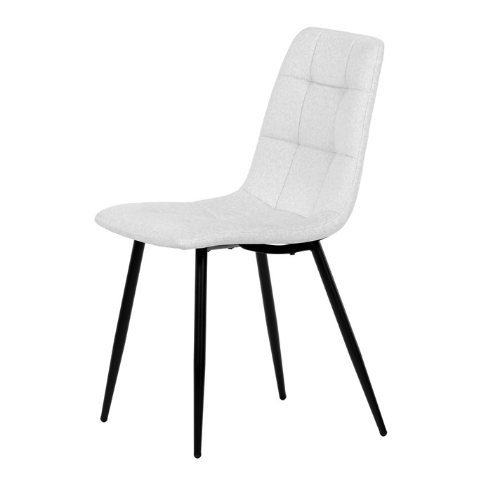 Jedálenská stolička, biela, zamatová látka, DCL-X7015 WT2