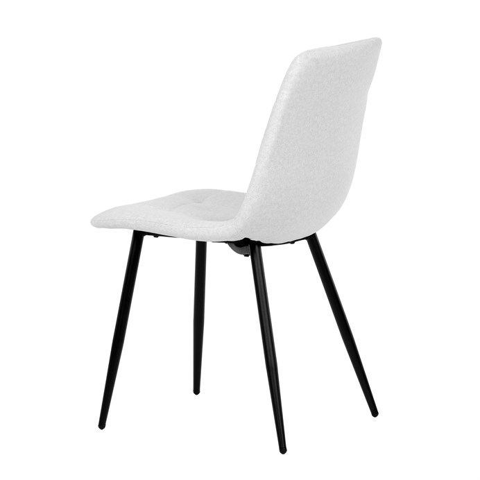 Jedálenská stolička, biela, zamatová látka, DCL-X7015 WT2