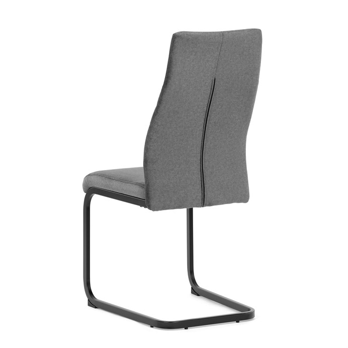 Jedálenská stolička, šedá, zamatová látka, DCL-X7018 GREY2