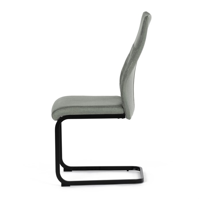 Jedálenská stolička, zelená, zamatová látka, DCL-X7018 GRN2