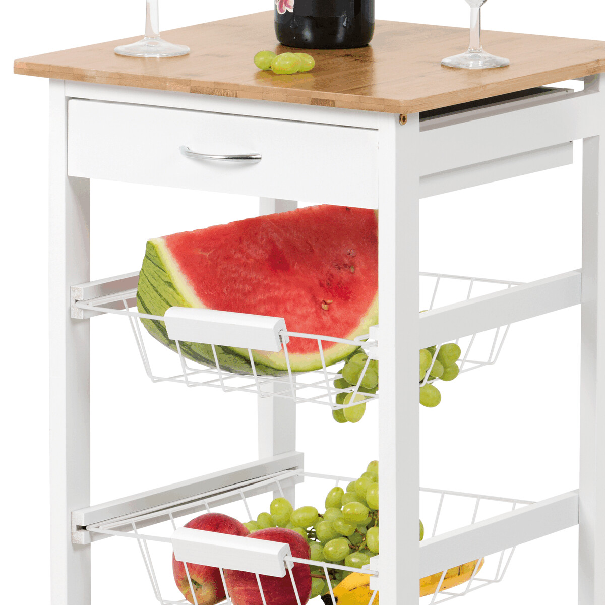 Servírovací stolík DR-043 Biela