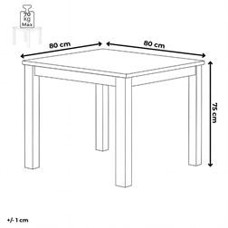 Jedálenský stôl DS-F080 DUB