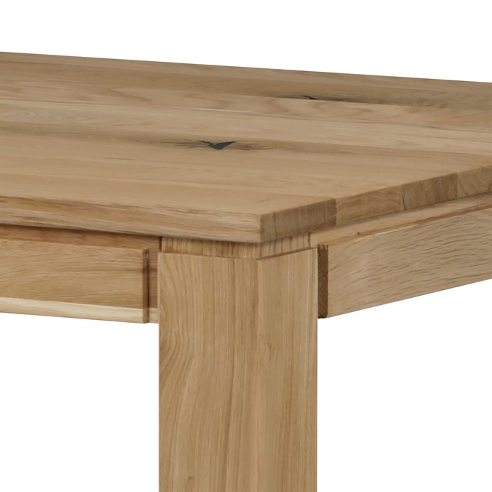 Jedálenský stôl 80x80x75 cm, masiv dub, povrchová úprava olejem DS-F080 DUB