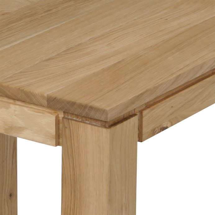Jedálenský stôl 80x80x75 cm, masiv dub, povrchová úprava olejem DS-F080 DUB