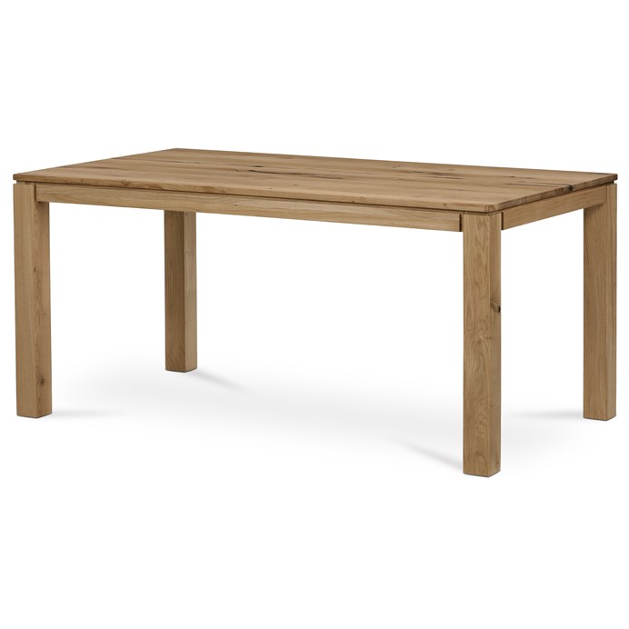 Jedálenský stôl 160x90x75 cm, masiv dub, povrchová úprava olejem DS-F160 DUB