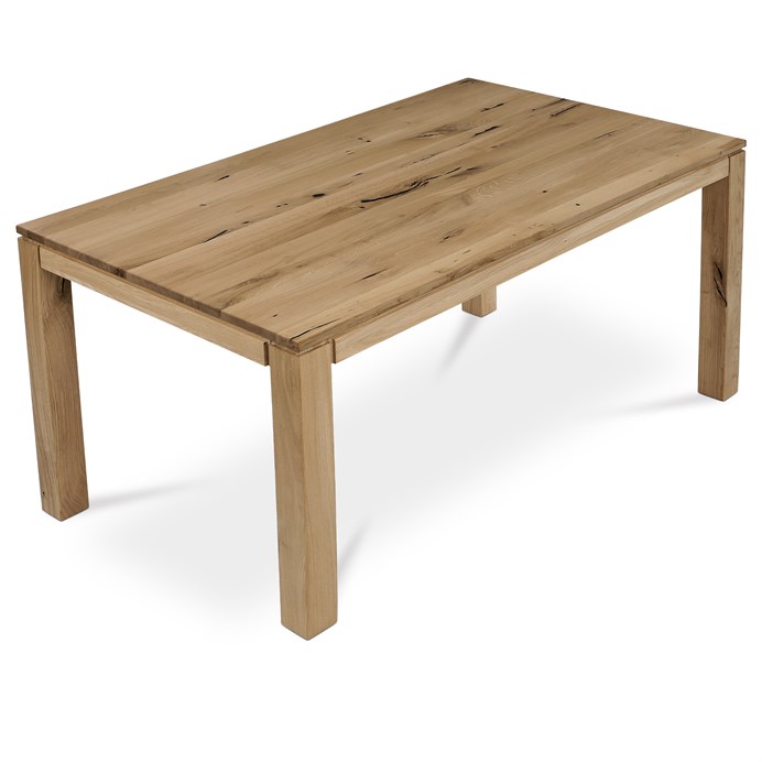 Jedálenský stôl 160x90x75 cm, masiv dub, povrchová úprava olejem DS-F160 DUB