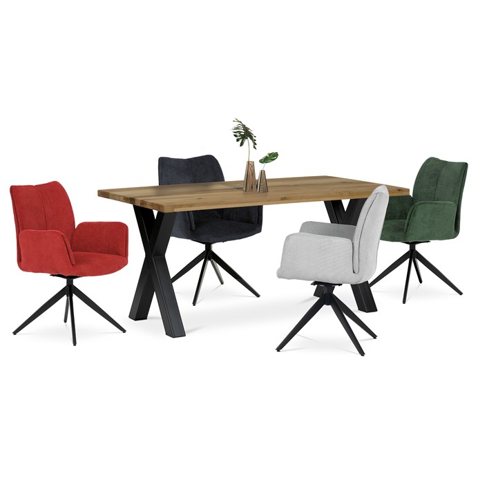 Jedálenský stôl 160x90cm, drevo, dub, DS-X160 DUB