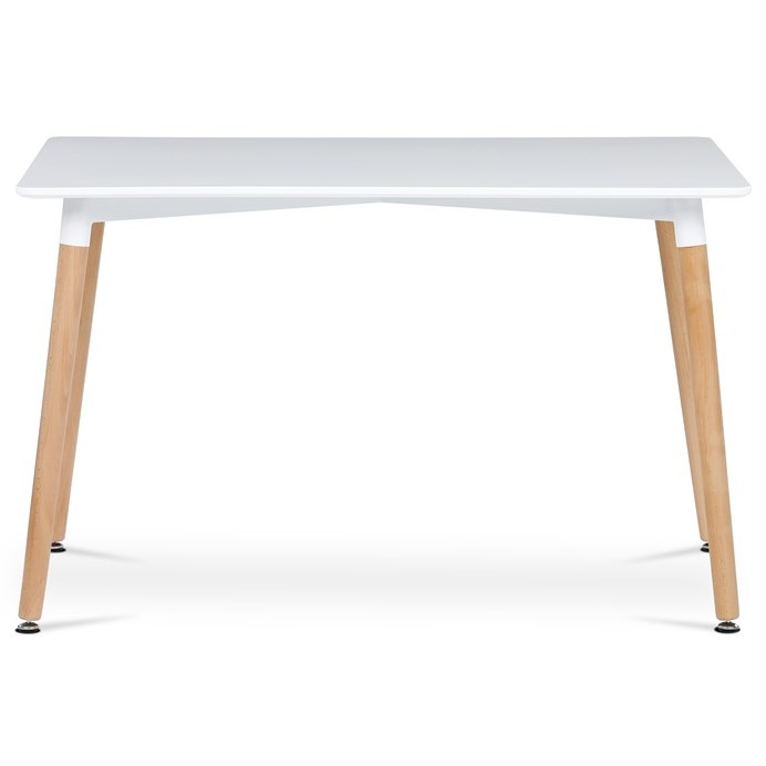 Jedálenský stôl 120x80cm, mdf, biela, DT-304 WT