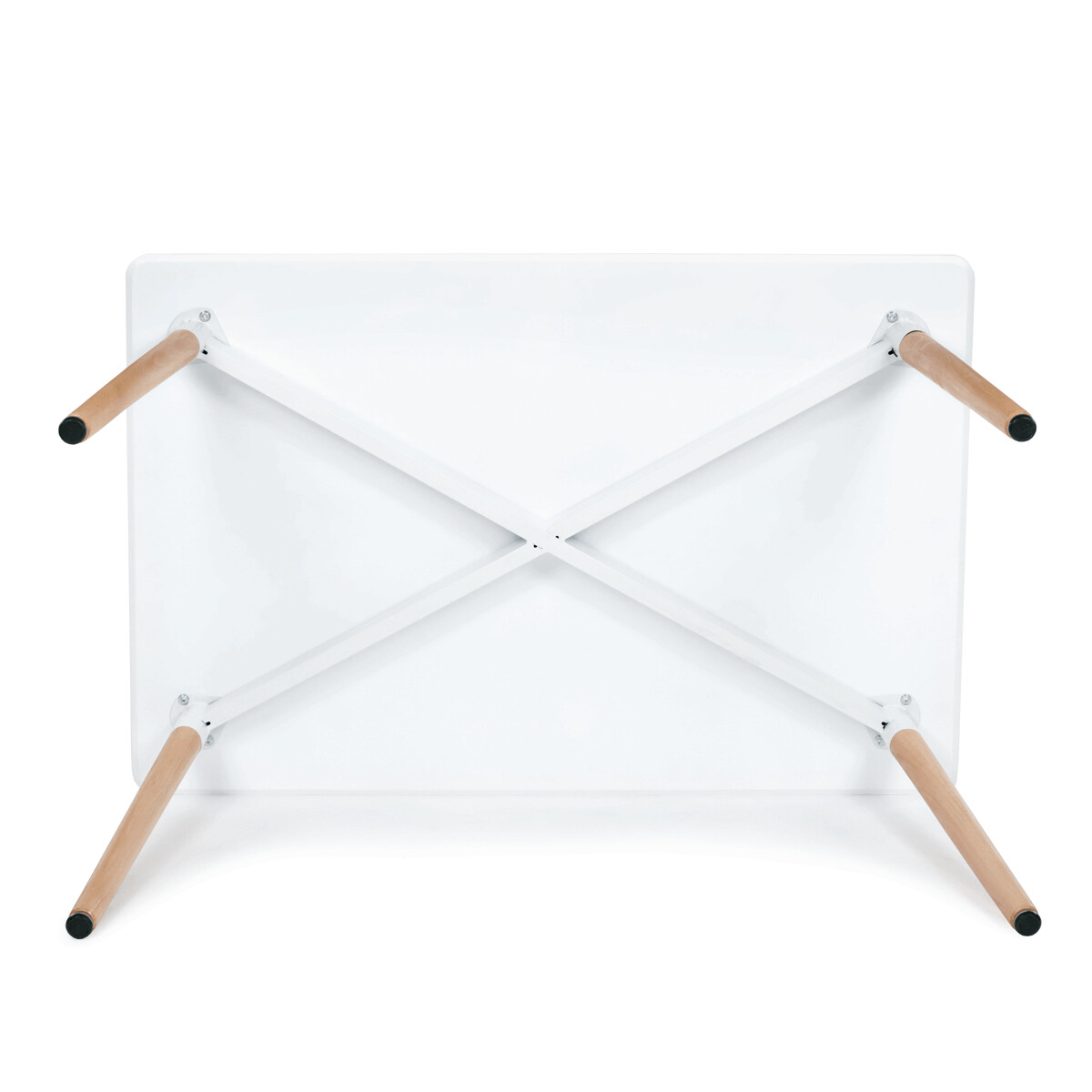 Jedálenský stôl MDF/masív DT-304 WT Biela