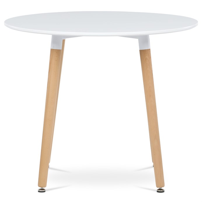 Jedálenský stôl 90x90cm biela, DT-306 WT