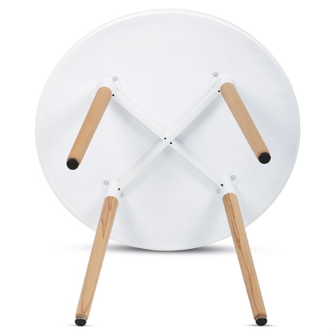 Jedálenský stôl 90x90cm biela, DT-306 WT