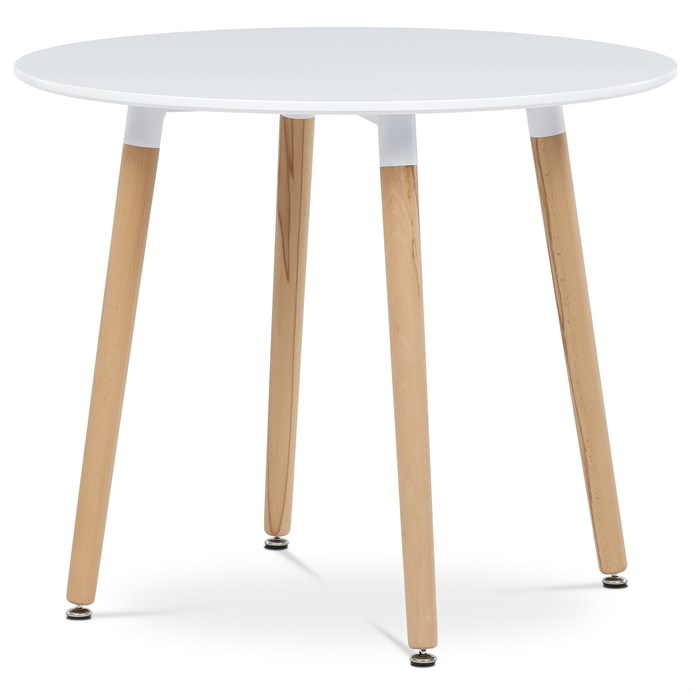 Jedálenský stôl 90x90cm biela, DT-306 WT