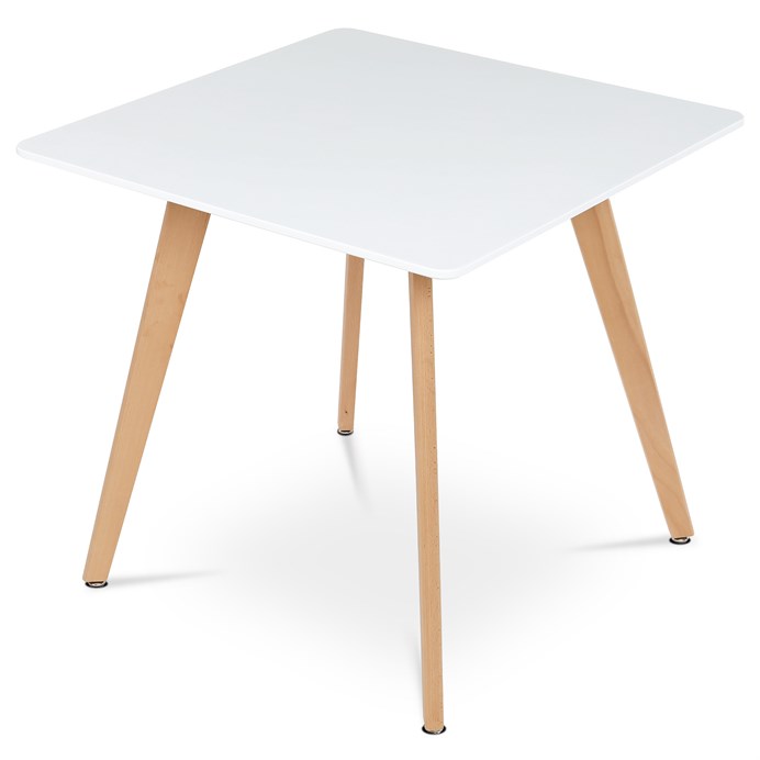 Jedálenský stôl 80x80cm, mdf, biela, DT-312 WT