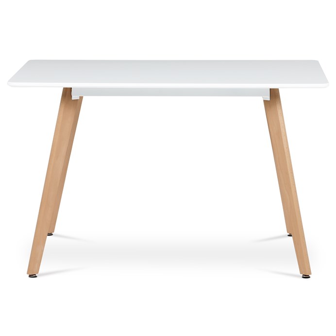 Jedálenský stôl 120x80cm, mdf, biela, DT-313 WT