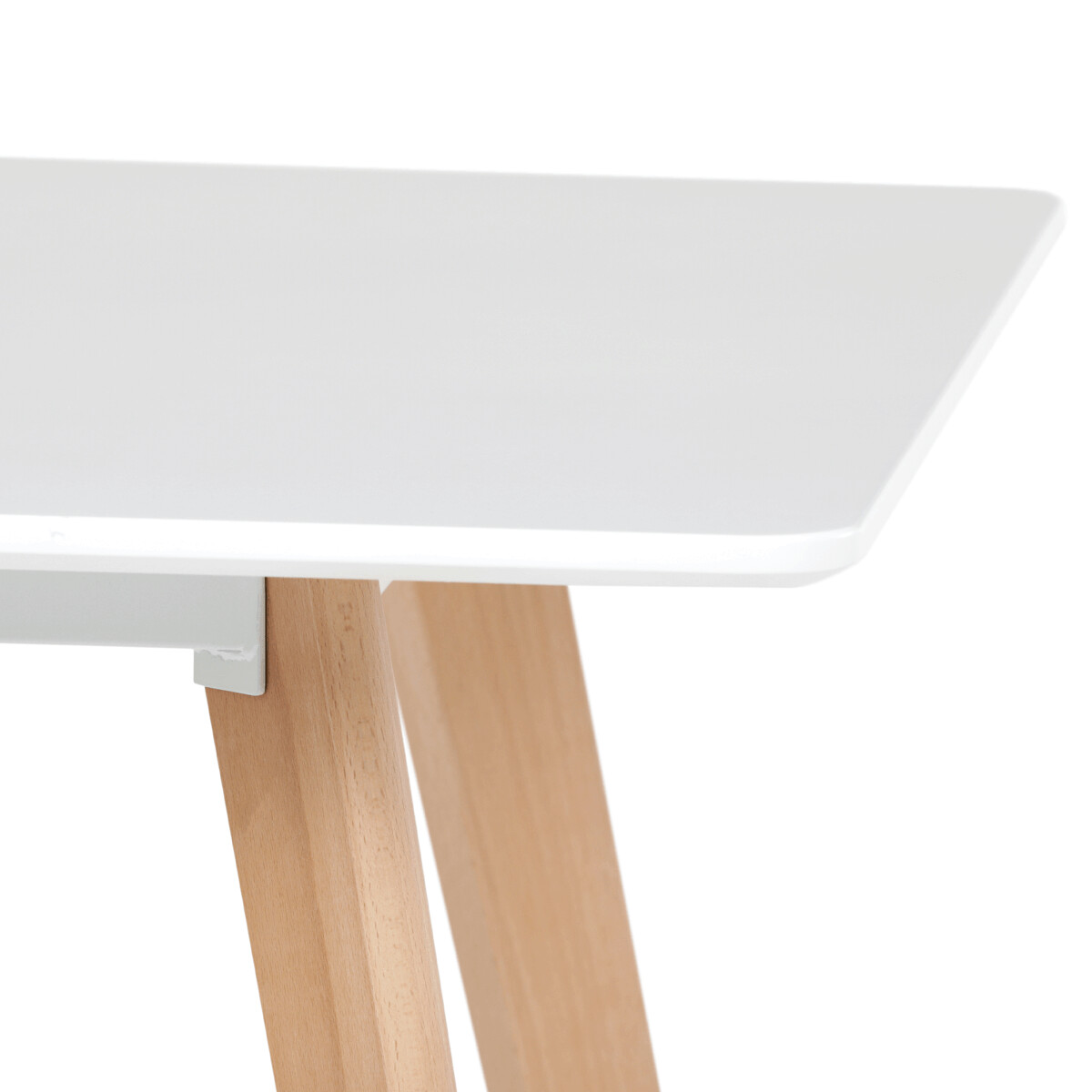 Jedálenský stôl MDF/masív buk DT-313 WT Biela