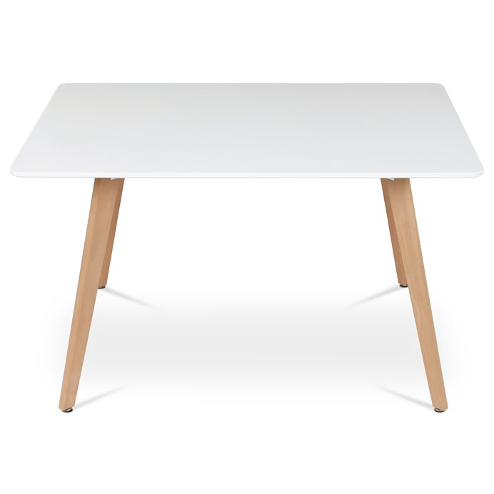 Jedálenský stôl 120x80cm, mdf, biela, DT-313 WT
