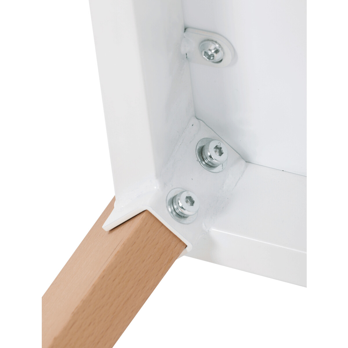 Jedálenský stôl MDF/masív buk DT-313 WT Biela