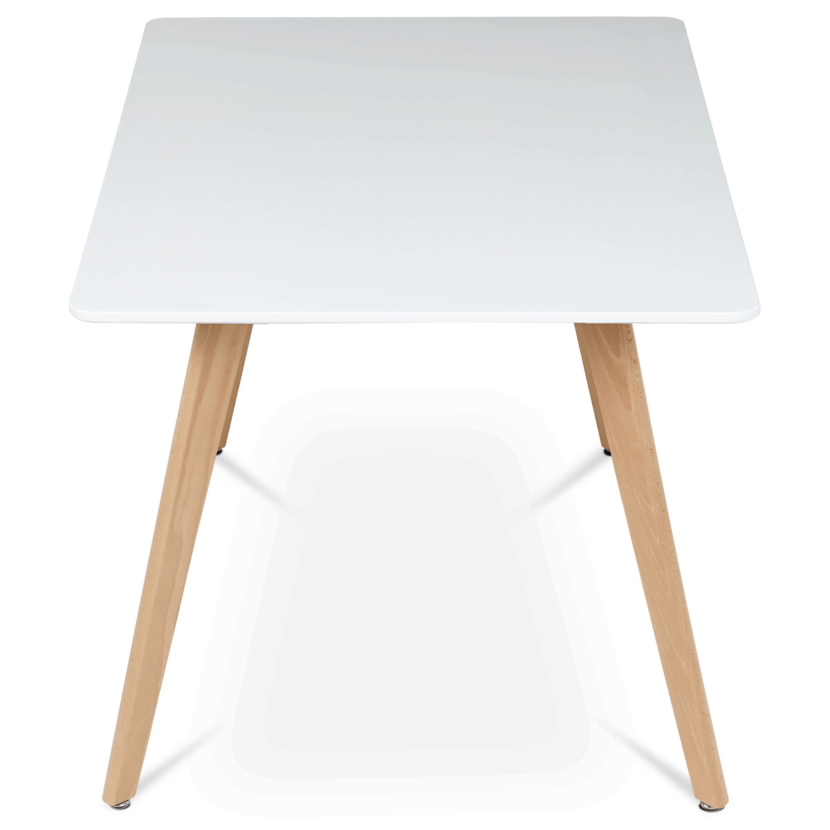 Jedálenský stôl MDF/masív buk DT-313 WT Biela