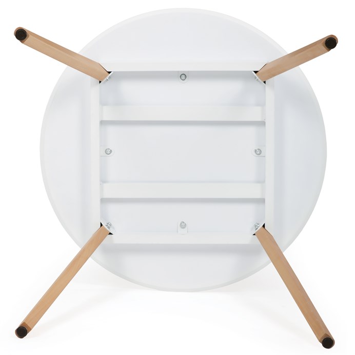 Jedálenský stôl 80x80cm biela, DT-316 WT