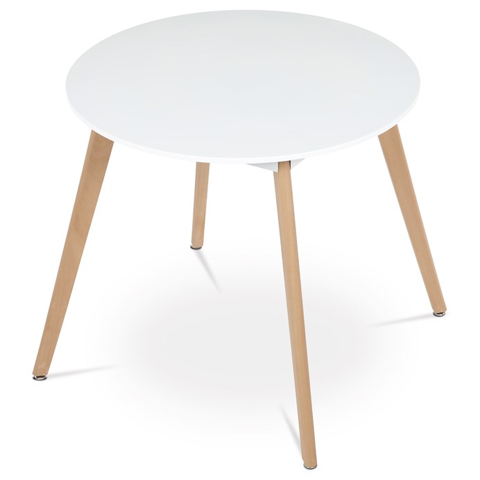 Jedálenský stôl 80x80cm biela, DT-316 WT