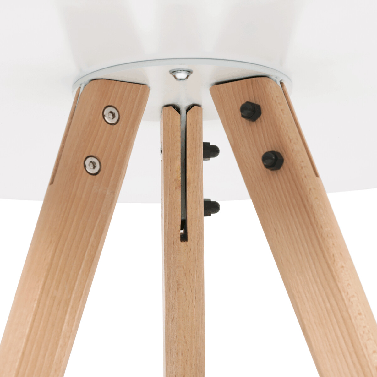 Okrúhly jedálenský stôl MDF/masív DT-320 WT Biela